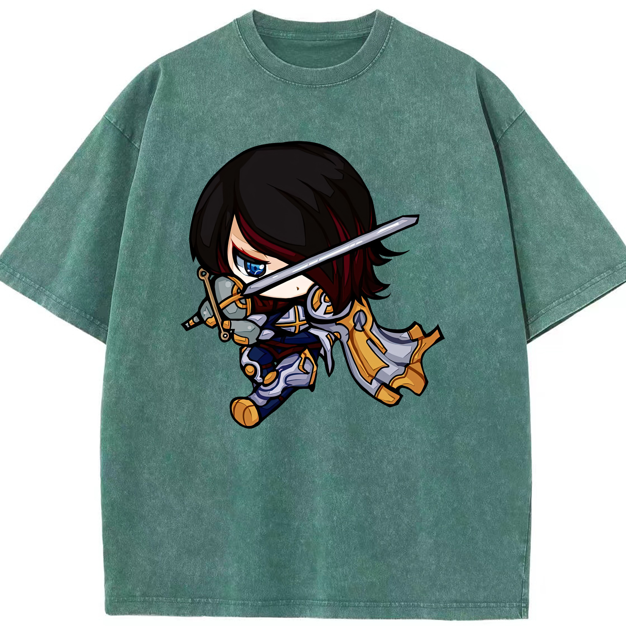 リーグ・オブ・レジェンド League of Legends LOL 綿100% ヴィンテージ風 半袖Tシャツ（フロントプリント）